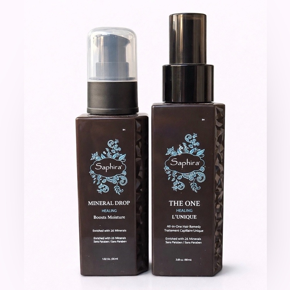 The One Healing Hair Remedy & Mineral Drop Set - Black